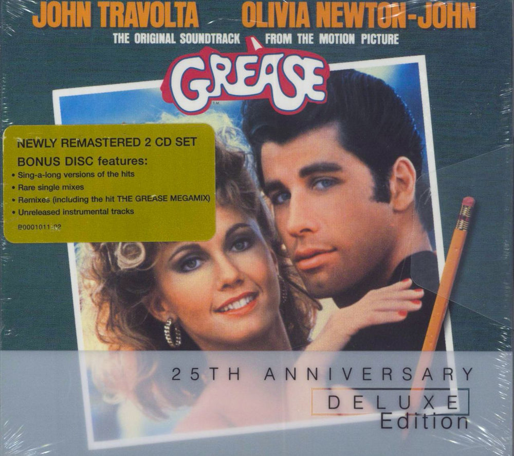 Grease Grease - 25th Anniversary Deluxe Edition - Sealed US 2 CD album set (Double CD) B0001011-02