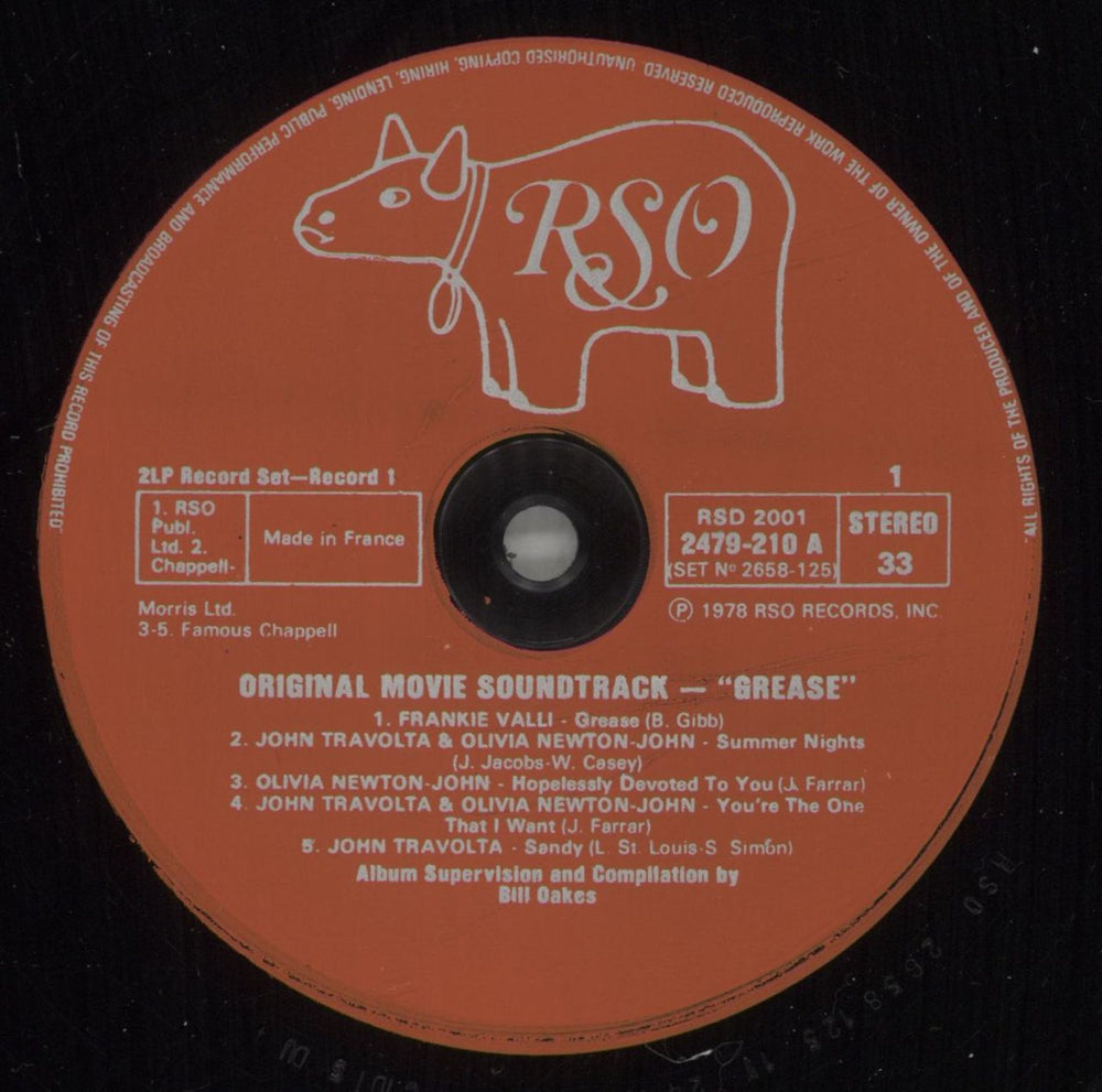 Grease Grease French 2-LP vinyl record set (Double LP Album) ESA2LGR233449