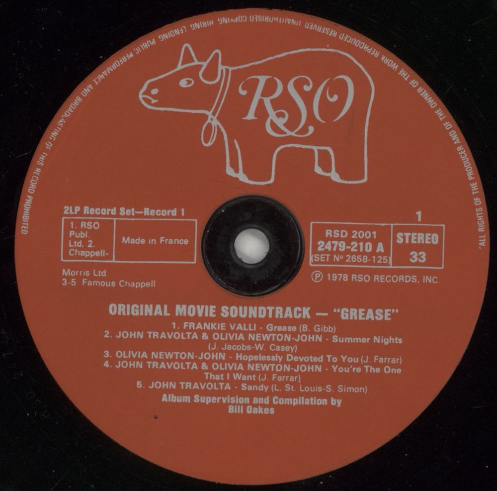 Grease Grease - Original Soundtrack UK 2-LP vinyl record set (Double LP Album) ESA2LGR139995