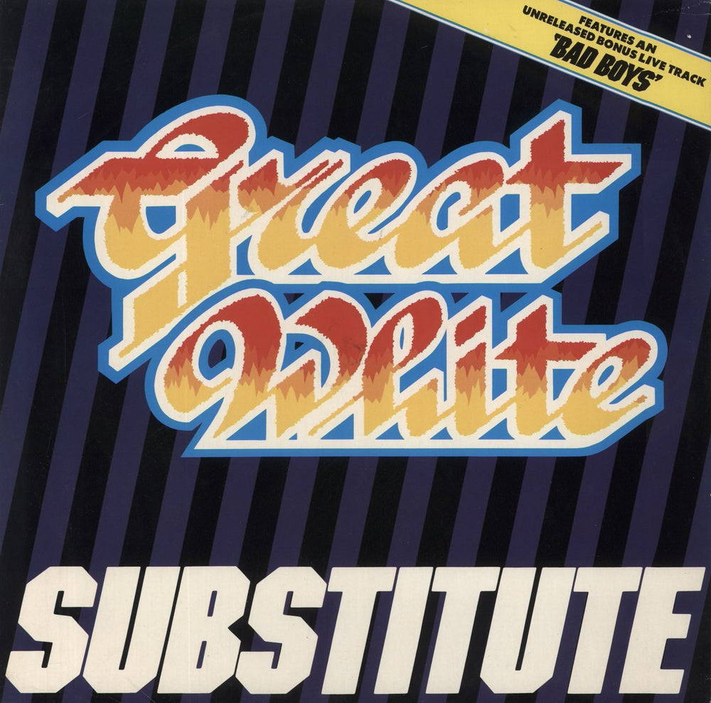 Great White Substitute UK 12" vinyl single (12 inch record / Maxi-single) 12EA167