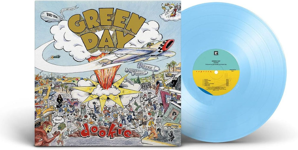 Green Day Dookie - Baby Blue Coloured Vinyl - Sealed UK vinyl LP album (LP record) 093624850434