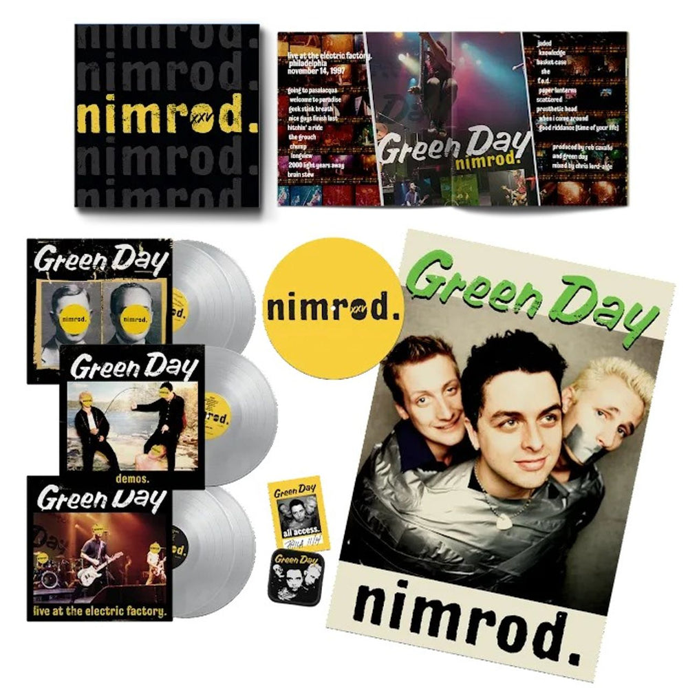 Green Day Nimrod - Silver Vinyl Deluxe Edition 5-LP Box Set - Sealed UK Vinyl Box Set 093624869474