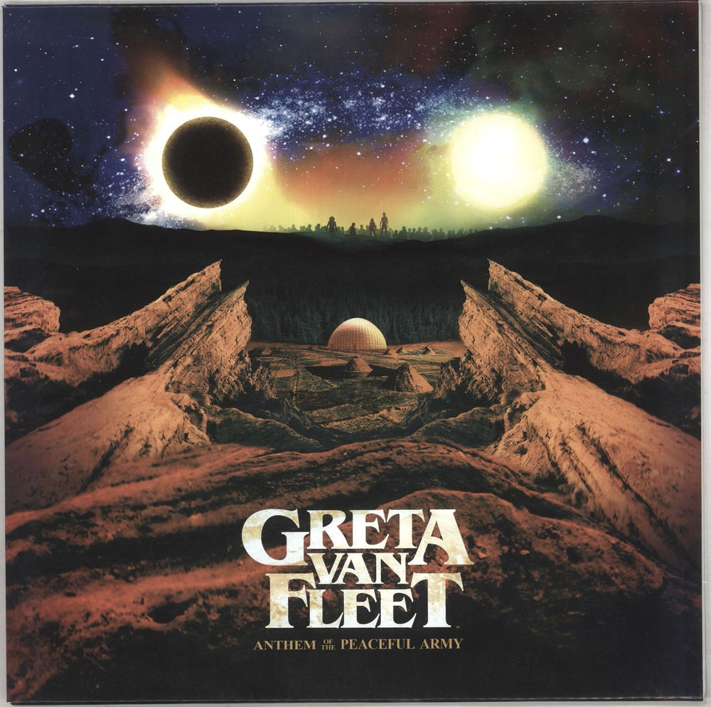 Greta Van Fleet Anthem Of The Peaceful - shrink Dutch vinyl LP album (LP record) 00602567949756