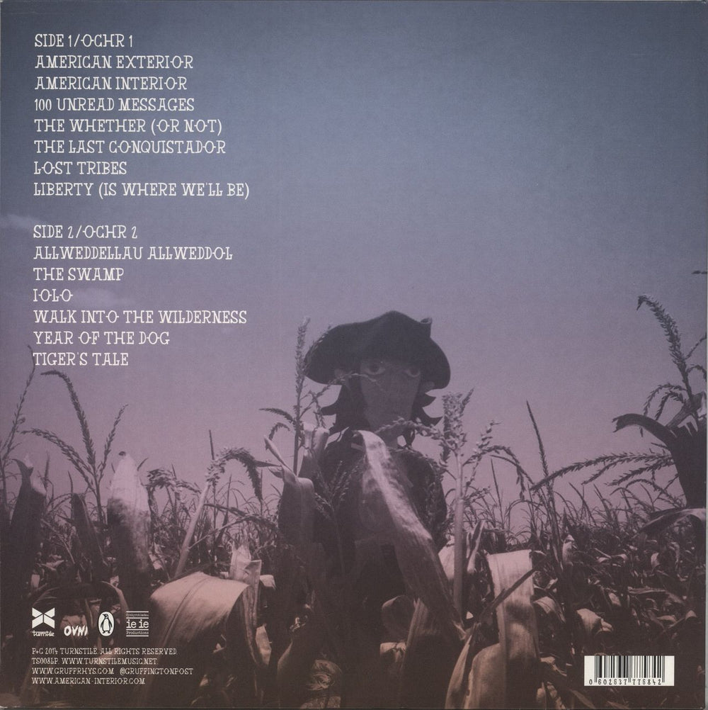 Gruff Rhys American Interior UK vinyl LP album (LP record) 0602537775842