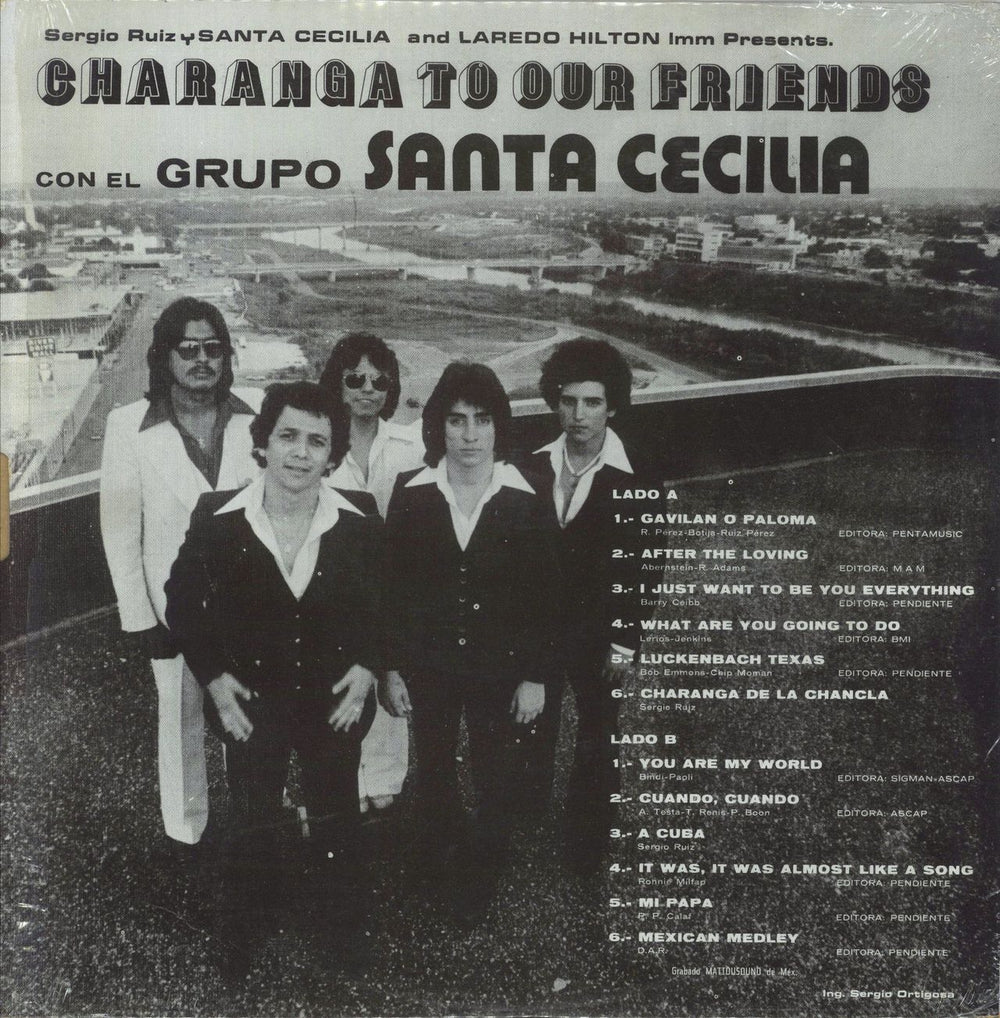 Grupo Santa Cecilia Charanga To Our Friends Mexican vinyl LP album (LP record)