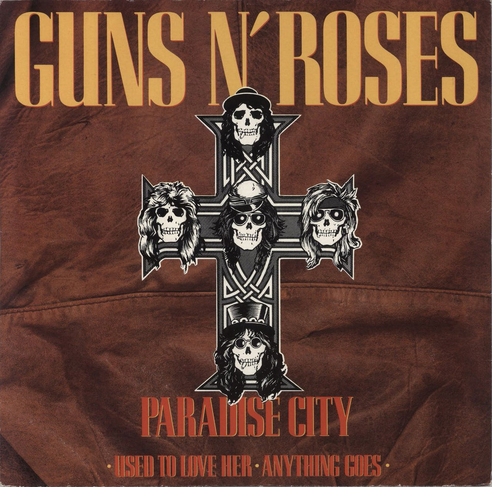 Guns N Roses Paradise City - VG UK 12" vinyl single (12 inch record / Maxi-single) GEF50T