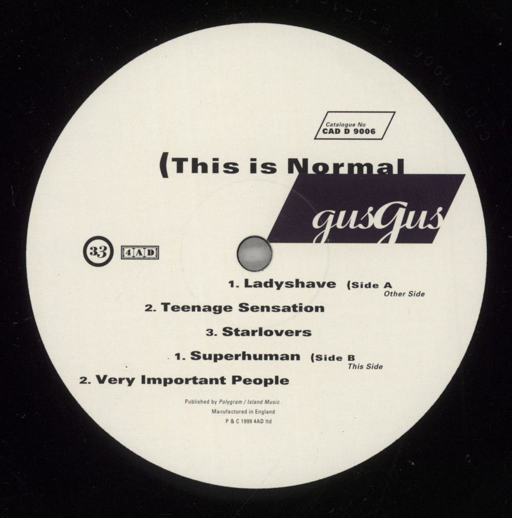 Gus Gus This Is Normal UK 2-LP vinyl record set (Double LP Album) GGU2LTH879977