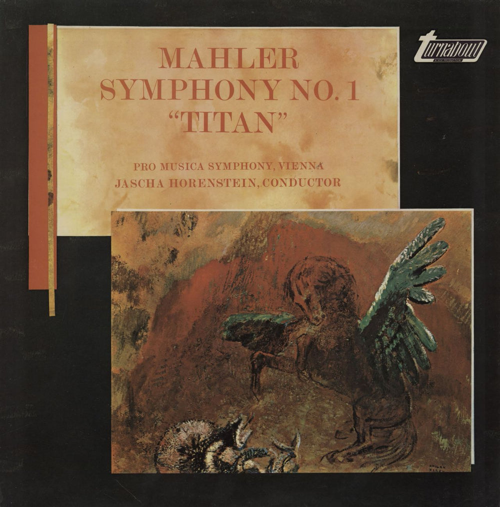 Gustav Mahler Symphony No. 1 "Titan" UK vinyl LP album (LP record) TV34355S