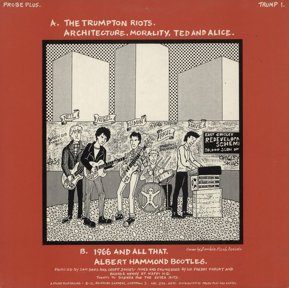 Half Man Half Biscuit The Trumpton Riots EP UK 12" vinyl single (12 inch record / Maxi-single)