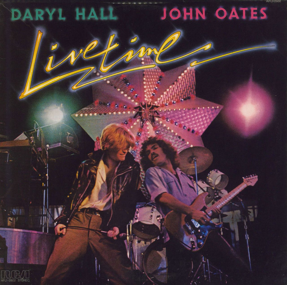 Hall & Oates Livetime US vinyl LP album (LP record) AFL1-2802