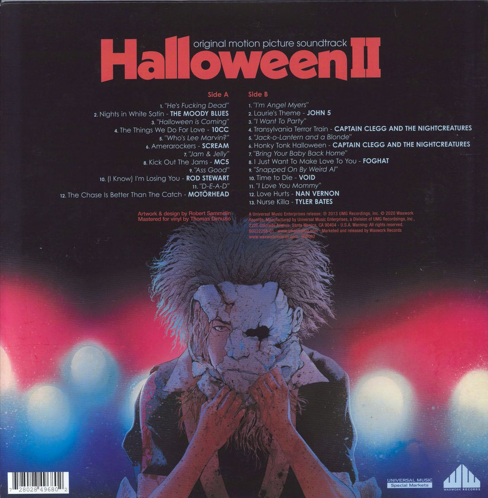 Halloween (+ Sequels) Rob Zombie's Halloween II - White Vinyl US vinyl LP album (LP record) 728028496802