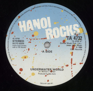 Hanoi Rocks Underwater World UK 12" vinyl single (12 inch record / Maxi-single) HAN12UN87393