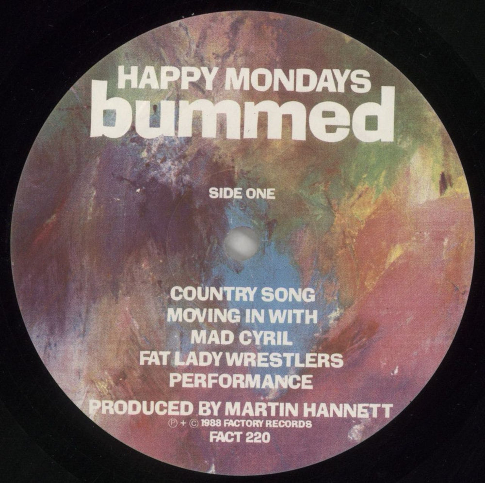 Happy Mondays Bummed - 2nd + Inner - EX UK vinyl LP album (LP record) HAPLPBU272557