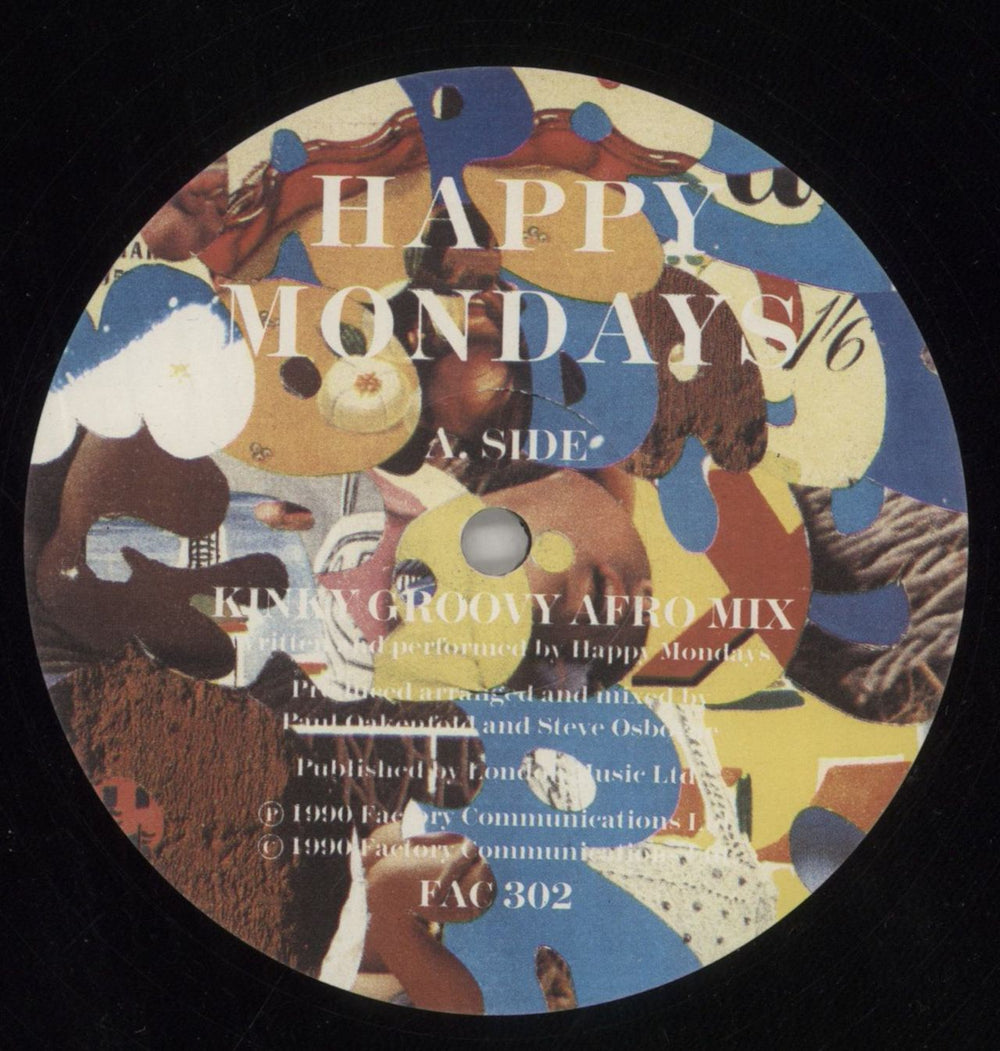 Happy Mondays Kinky Groovy Afro - EX UK 12" vinyl single (12 inch record / Maxi-single) HAP12KI782477