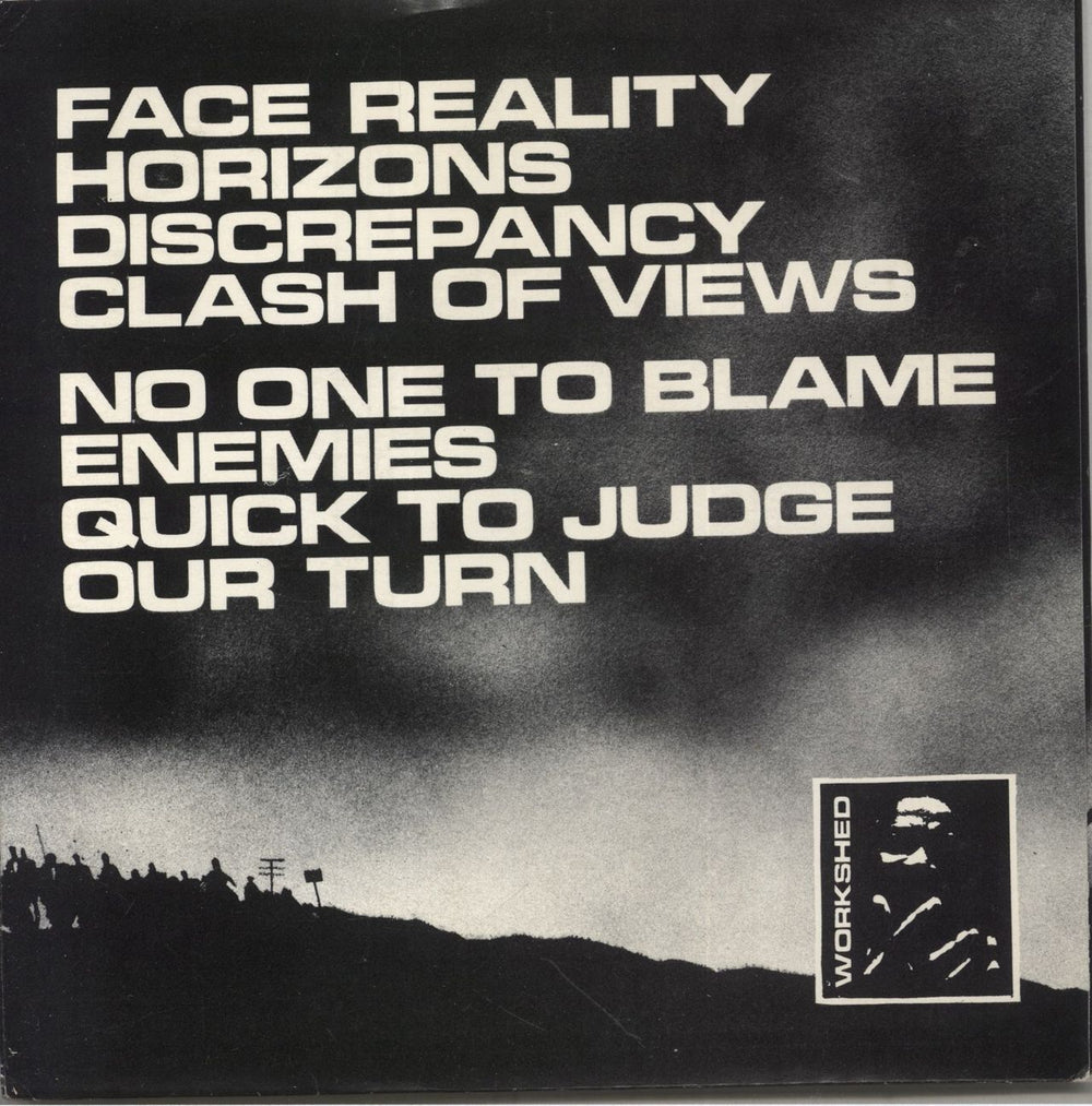 Hard Stance Face Reality - 5th - Clear Vinyl US 7" vinyl single (7 inch record / 45)