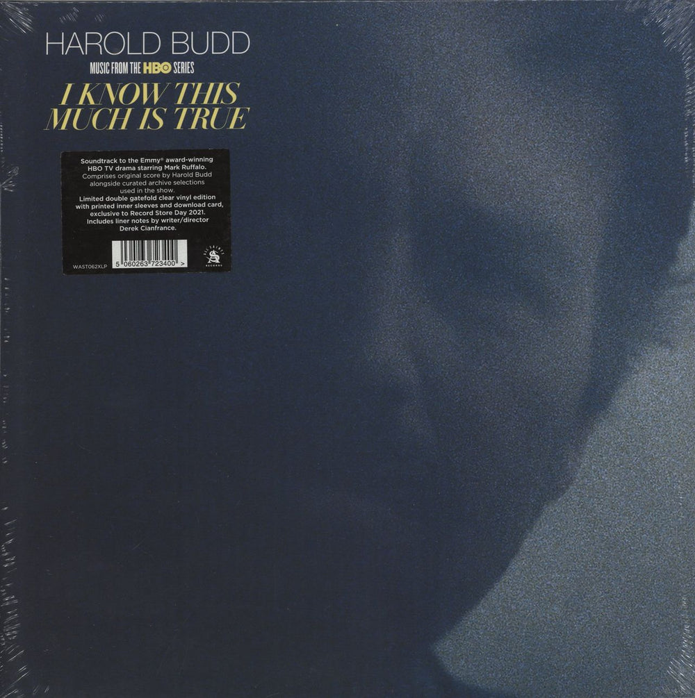 Harold Budd I Know This Much Is True (Music From The HBO Series) - Clear Vinyl - Sealed UK 2-LP vinyl record set (Double LP Album) WAST062LP