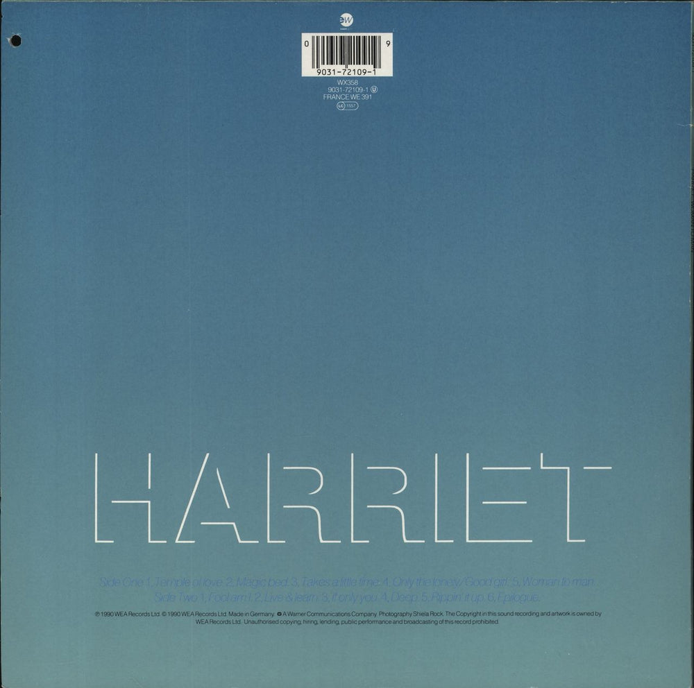 Harriet Woman To Man UK vinyl LP album (LP record) 090317210919