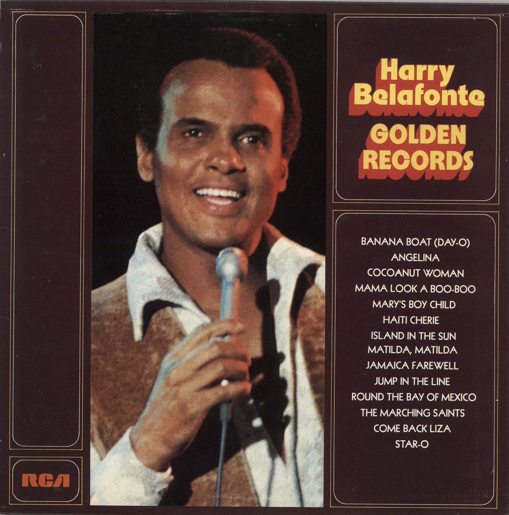 Harry Belafonte Golden Records UK vinyl LP album (LP record) SF8397