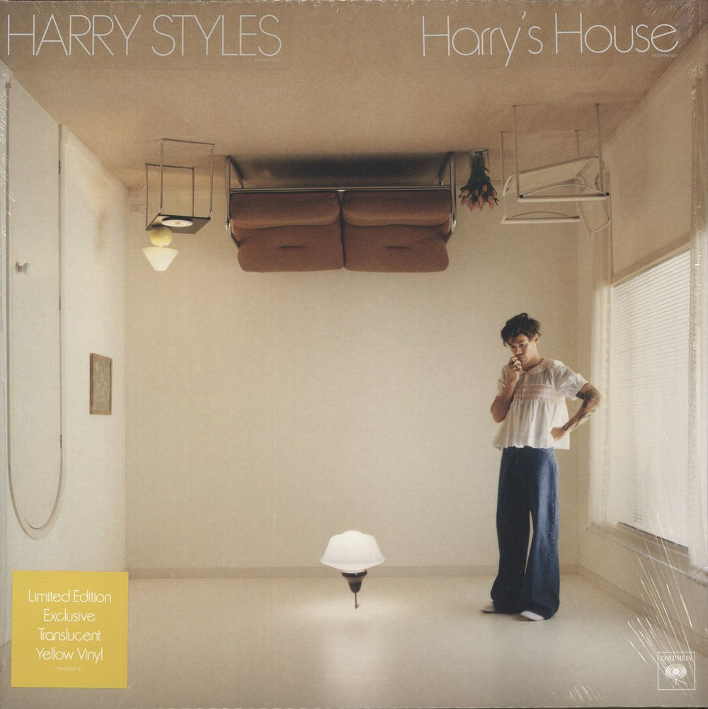 Harry Styles Harry's House - 180gm Yellow Vinyl - Shrink + Hype-sticker UK vinyl LP album (LP record) 196587081416