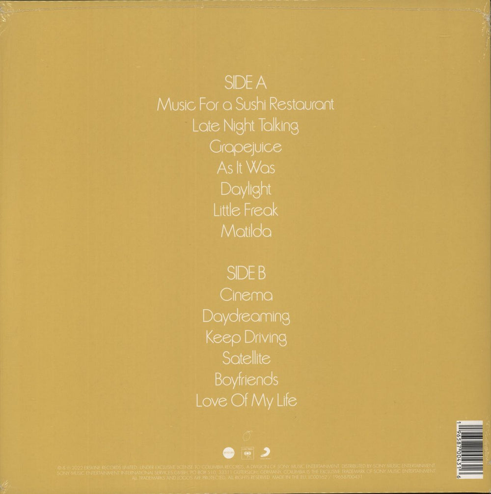 Harry Styles Harry's House - Orange Vinyl Pop-Up Store Exclusive UK vinyl LP album (LP record) 196587004316