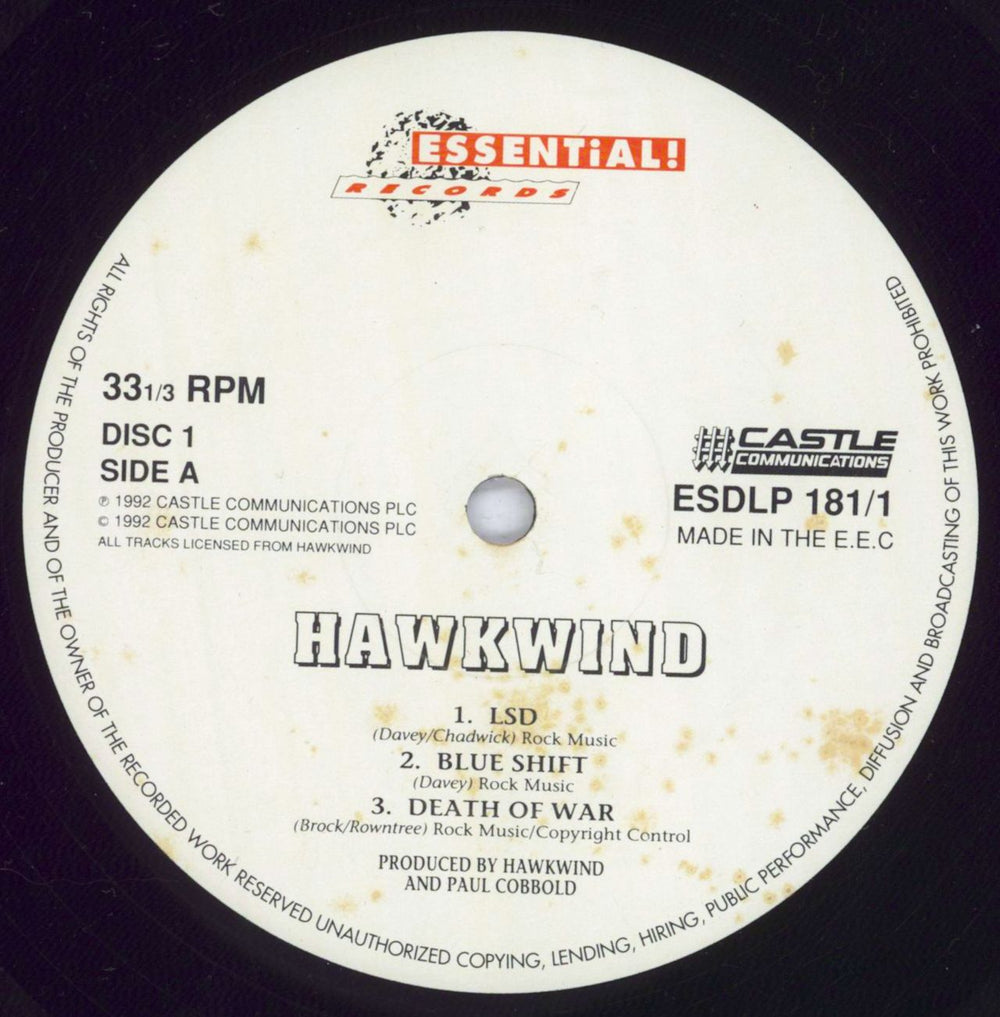 Hawkwind Electric Tepee - Low Number UK 2-LP vinyl record set (Double LP Album) HWK2LEL830646