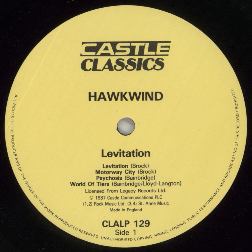 Hawkwind Levitation UK vinyl LP album (LP record) HWKLPLE567607