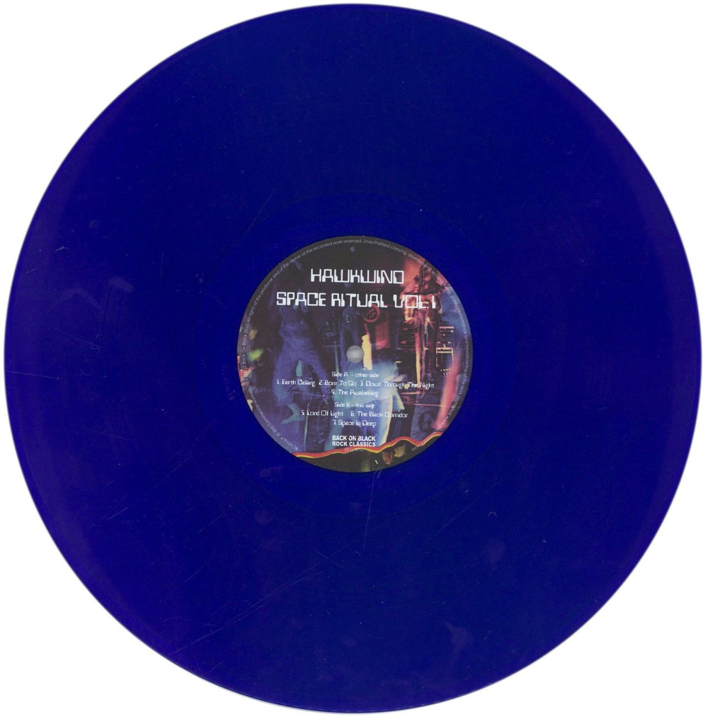 Hawkwind Space Ritual Vol.1: Remastered - Blue Vinyl UK 2-LP vinyl record set (Double LP Album) HWK2LSP839614