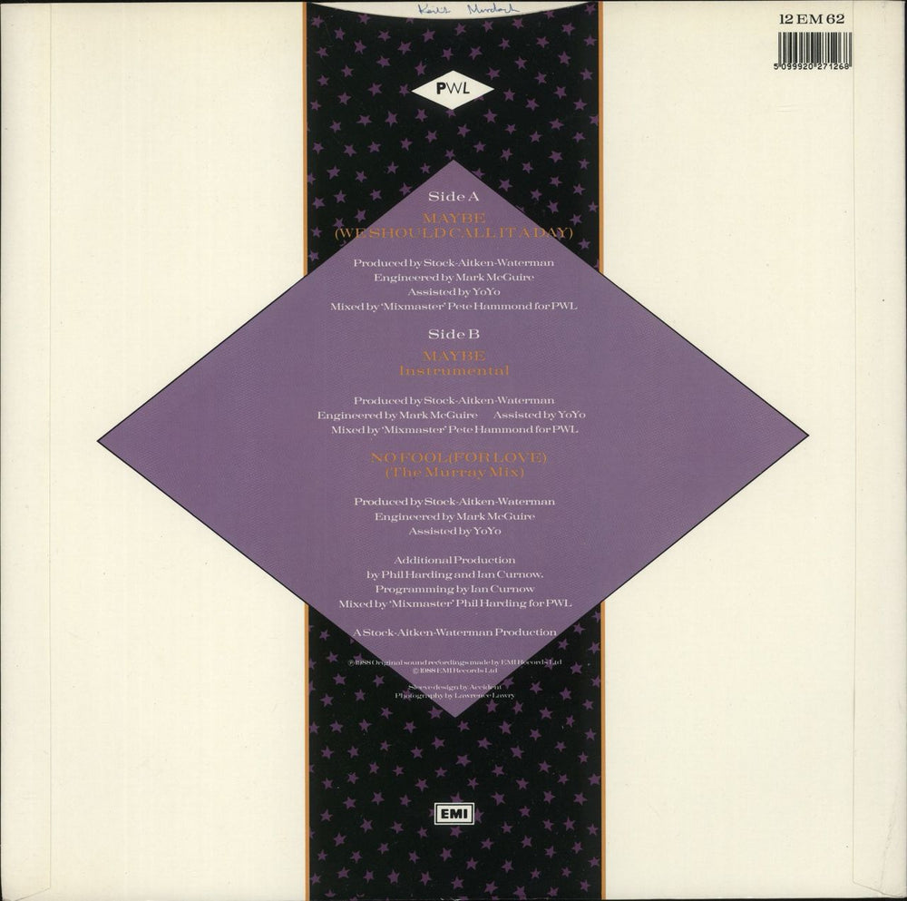 Hazell Dean Maybe (We Should Call It A Day) UK 12" vinyl single (12 inch record / Maxi-single) 5099920271268