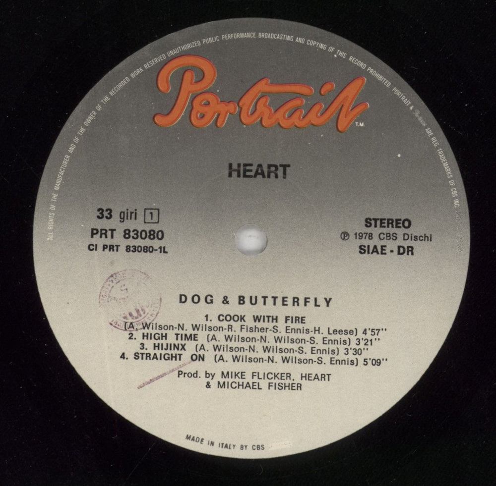 Heart Dog & Butterfly UK vinyl LP album (LP record) HEALPDO400941