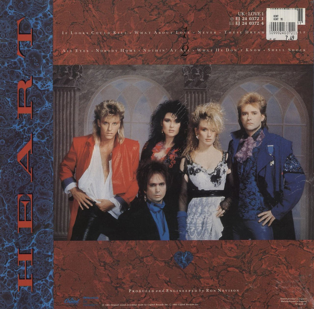 Heart Heart - Shrink - Hype Sticker UK vinyl LP album (LP record) 5099924037211