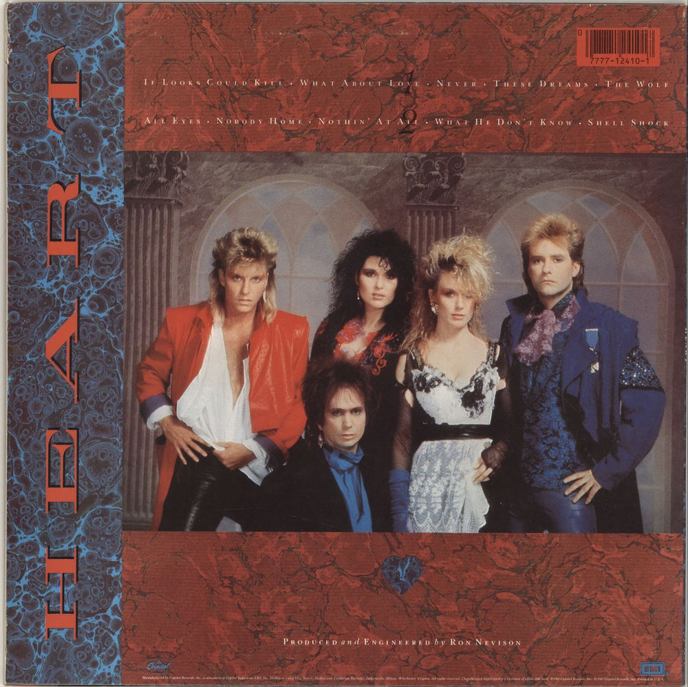 Heart Heart US vinyl LP album (LP record) 077771241017