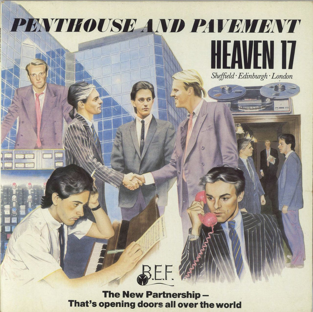 Heaven 17 Penthouse And Pavement + Inner UK vinyl LP album (LP record) V2208