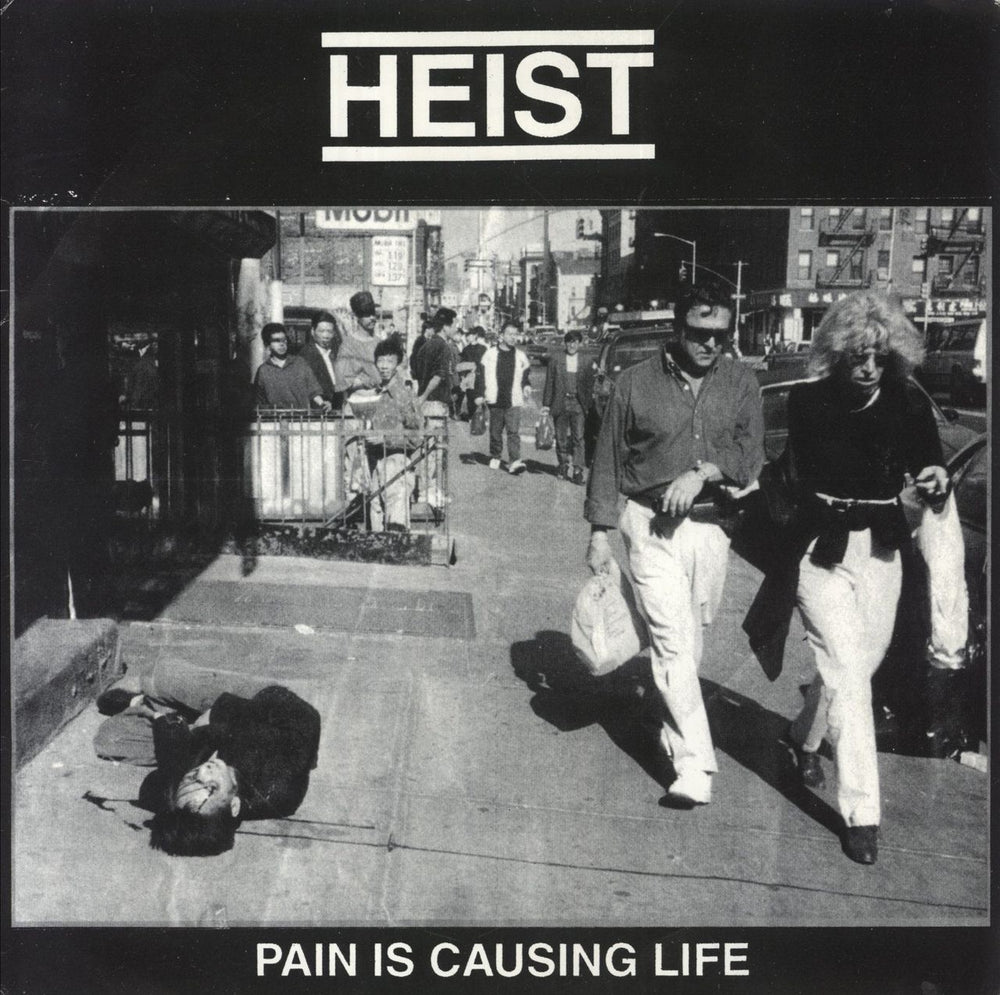 Heist Pain Is Causing Life - Purple Marble Vinyl US 7" vinyl single (7 inch record / 45) HC-7011