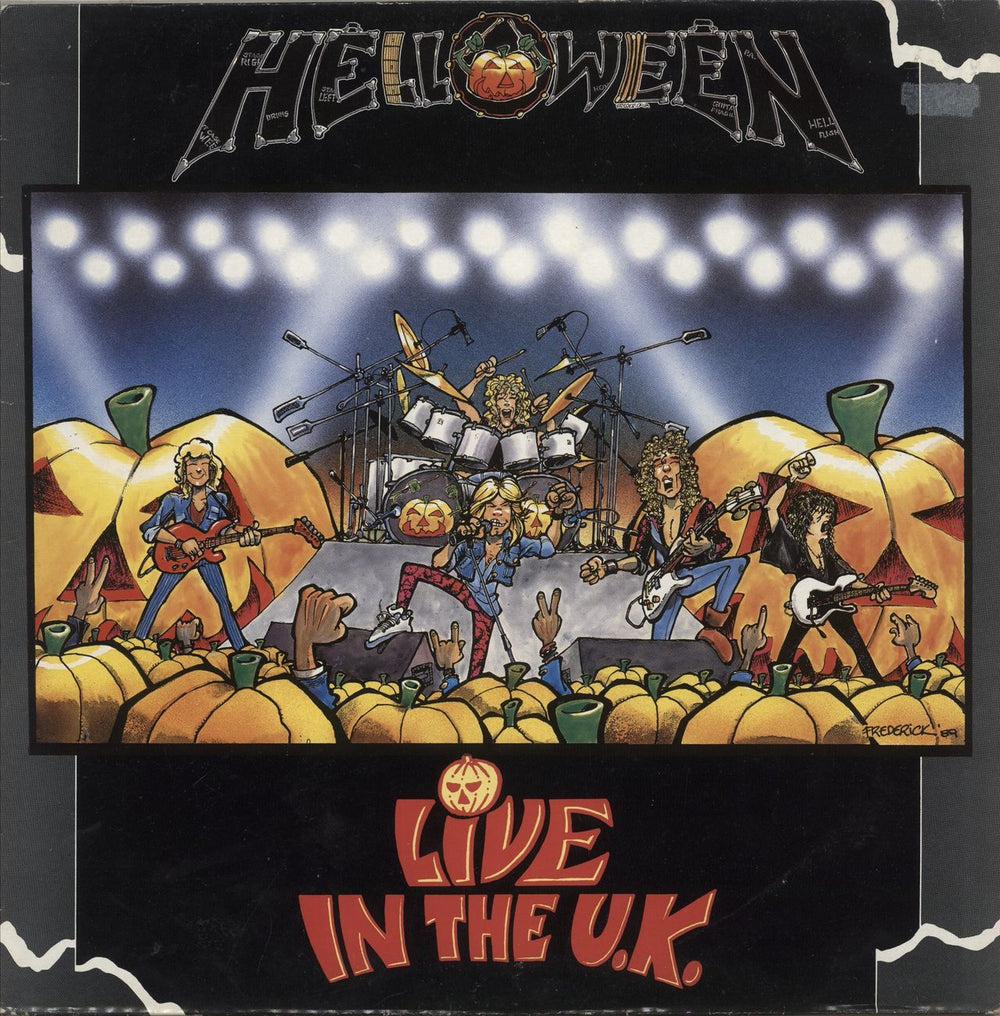 Helloween Live In The UK - VG UK vinyl LP album (LP record) EMC3558