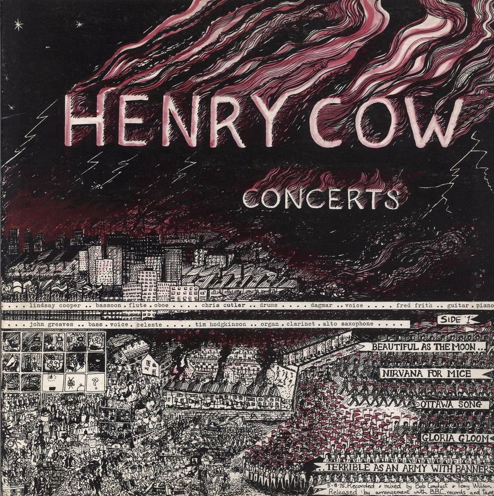 Henry Cow Concerts French 2-LP vinyl record set (Double LP Album) LTM1011/2