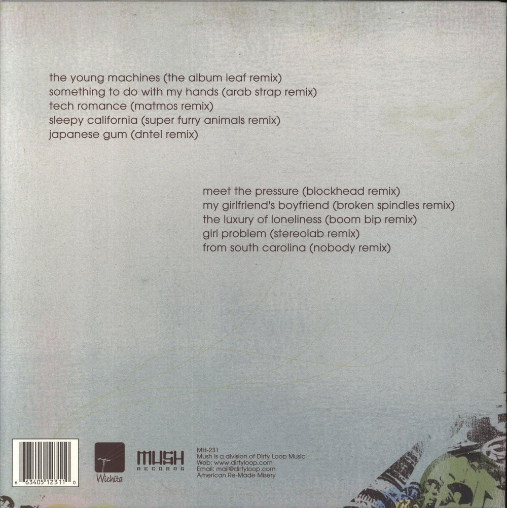 Her Space Holiday The Young Machines Remixed US vinyl LP album (LP record) 663405123110