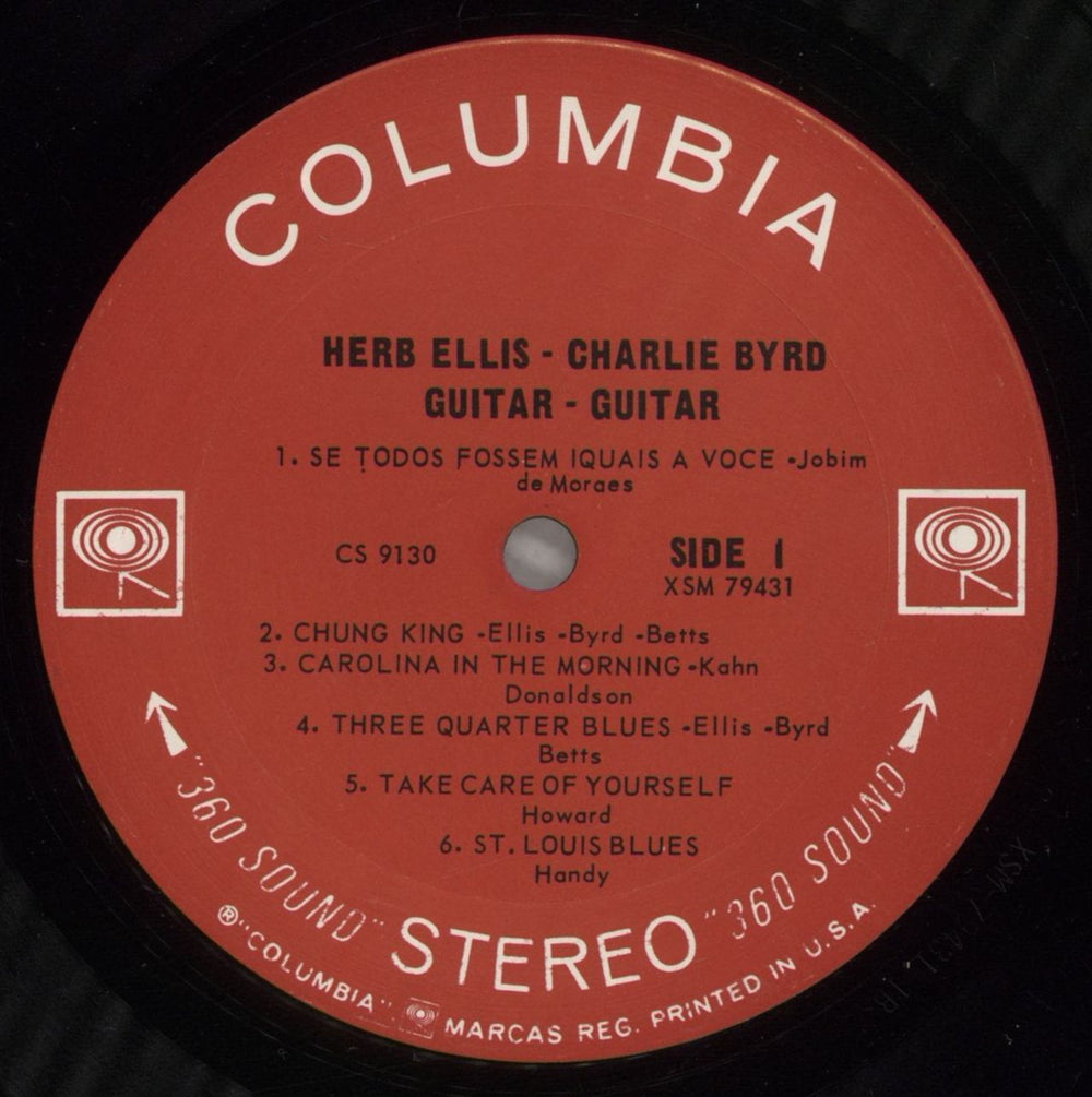 Herb Ellis & Charlie Byrd Guitar, Guitar - 1st issue US vinyl LP album (LP record) HYVLPGU879371