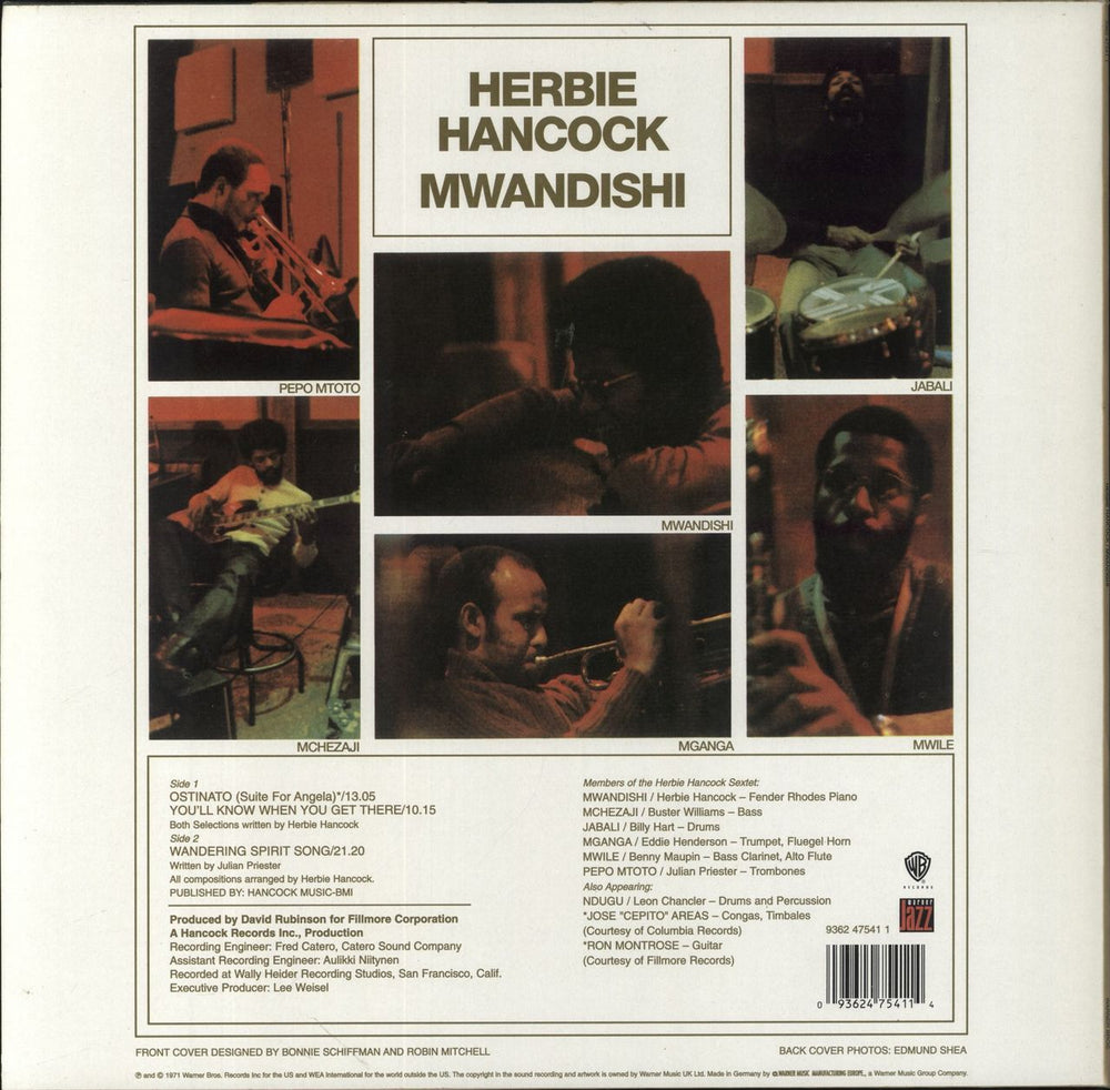 Herbie Hancock Mwandishi German vinyl LP album (LP record) 093624754114