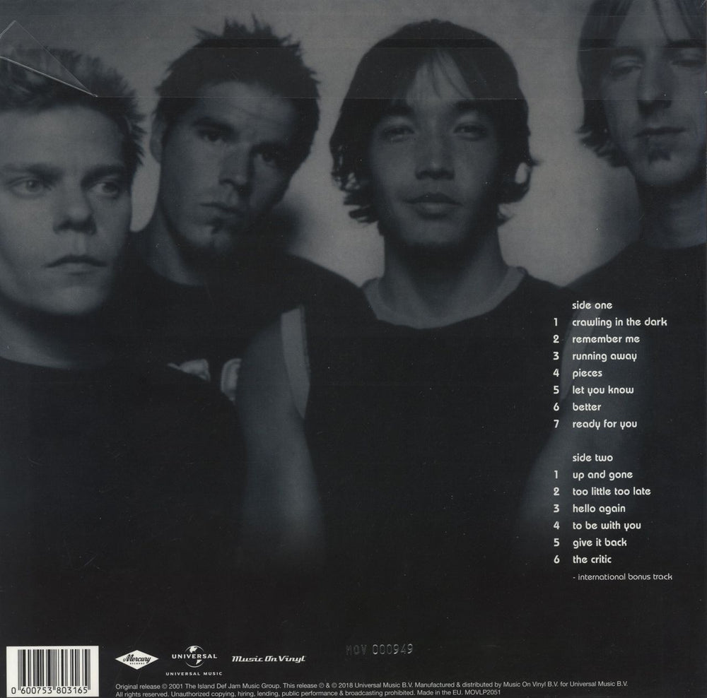 Hoobastank Hoobastank - 180 Gram Green Vinyl - Numbered & Sealed UK vinyl LP album (LP record) 600753803165