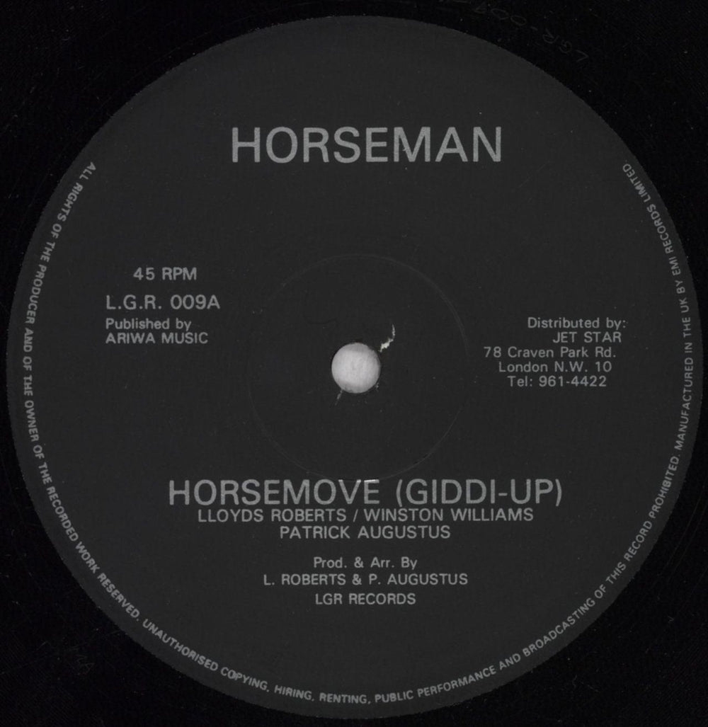 Horseman Horsemove [Giddi-Up] UK 12" vinyl single (12 inch record / Maxi-single) 2ZT12HO845016