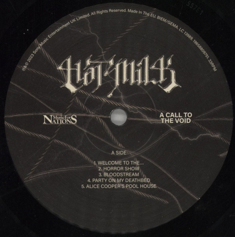 Hot Milk A Call To The Void UK vinyl LP album (LP record) 6Q-LPAC859685