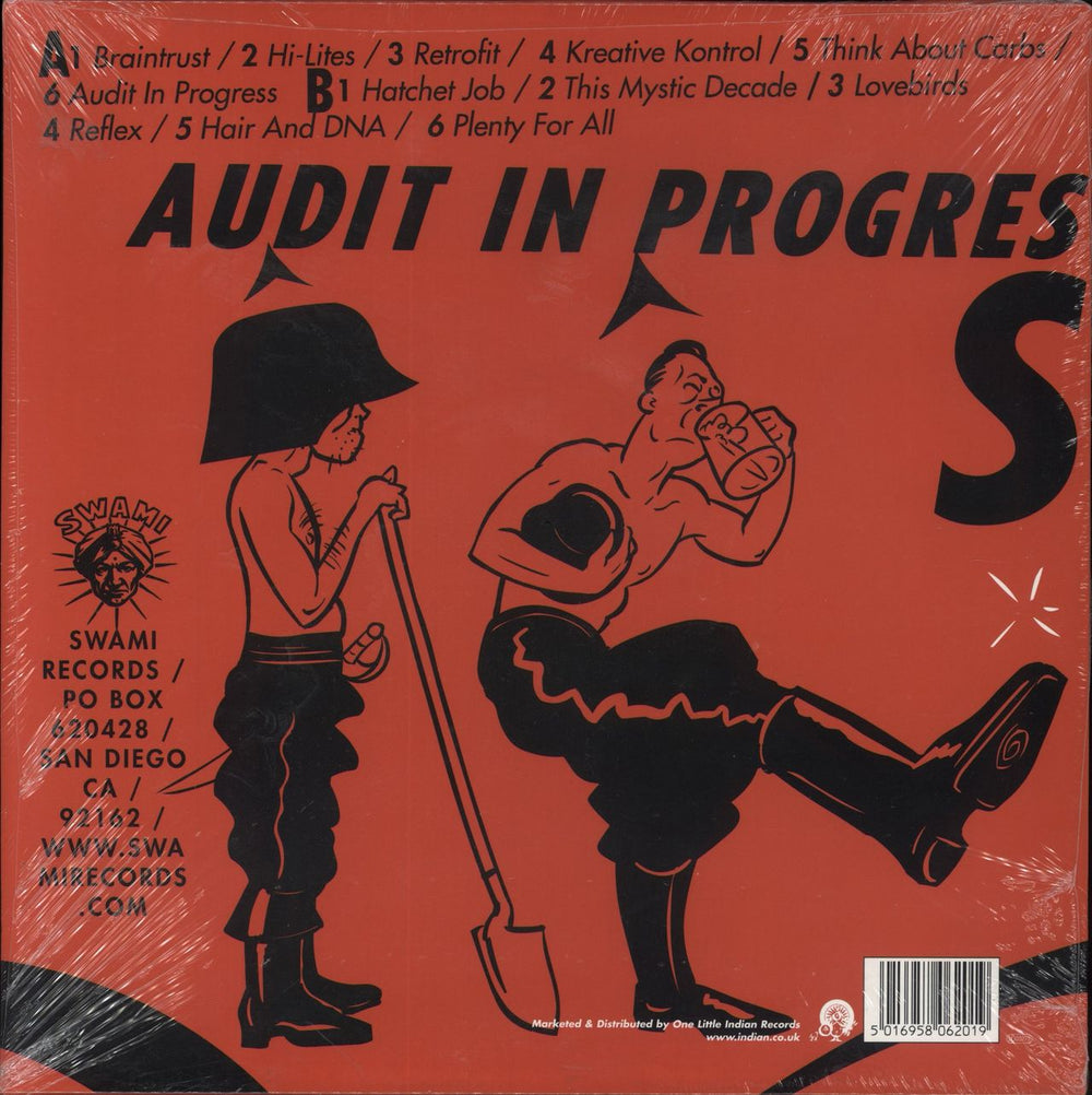 Hot Snakes Audit In Progress - Red Vinyl UK vinyl LP album (LP record) 5016958062019