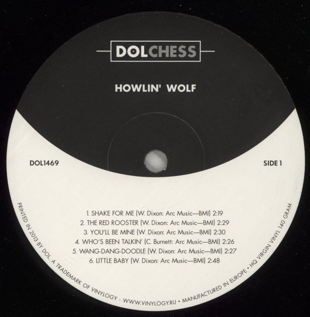 Howlin' Wolf Howlin' Wolf UK vinyl LP album (LP record) HWOLPHO873180