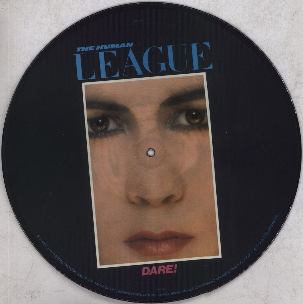 Human League Dare! - Black UK picture disc LP (vinyl picture disc album) VP2192