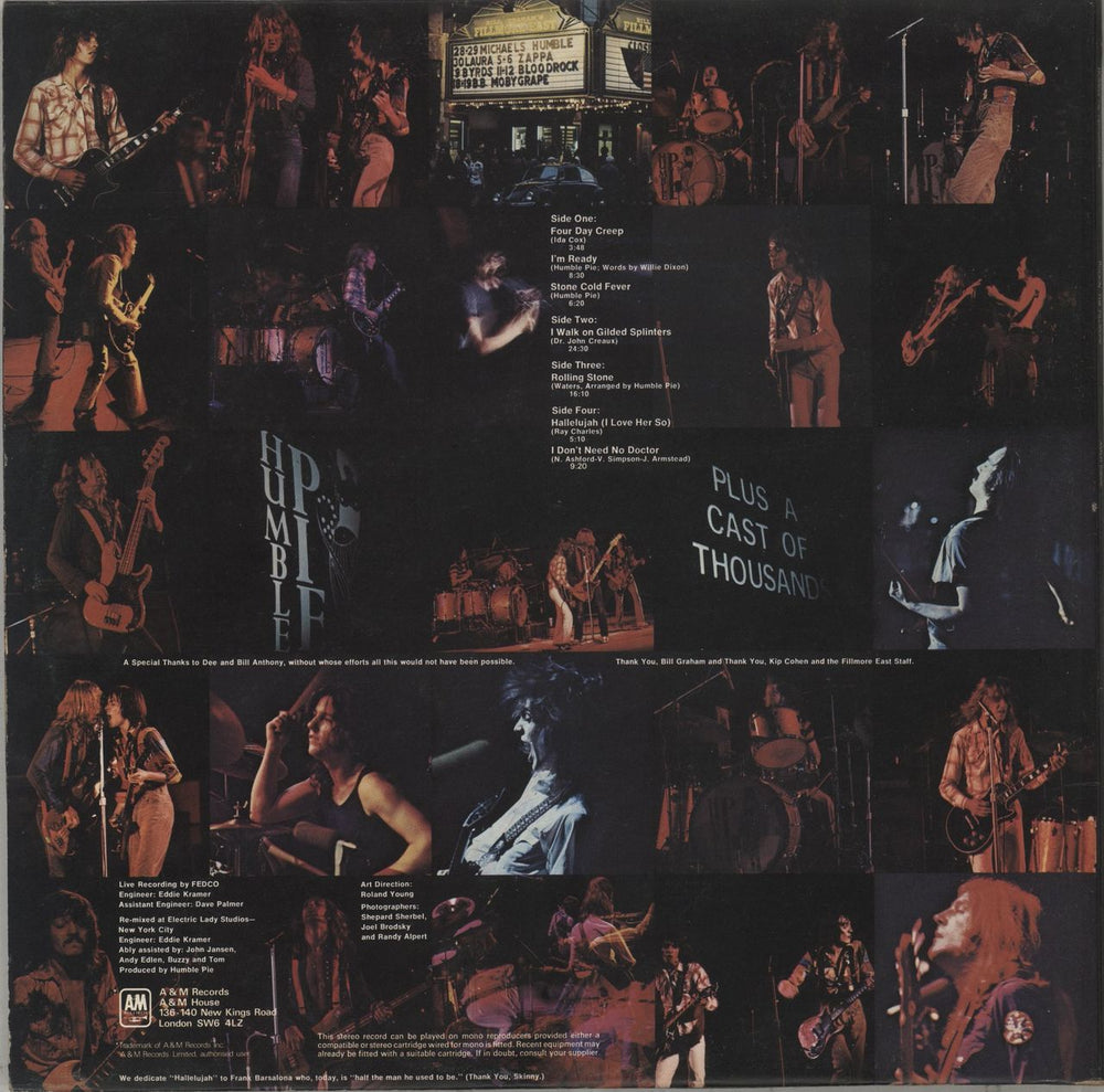Humble Pie Performance: Rockin' The Fillmore - 2nd UK 2-LP vinyl record set (Double LP Album)
