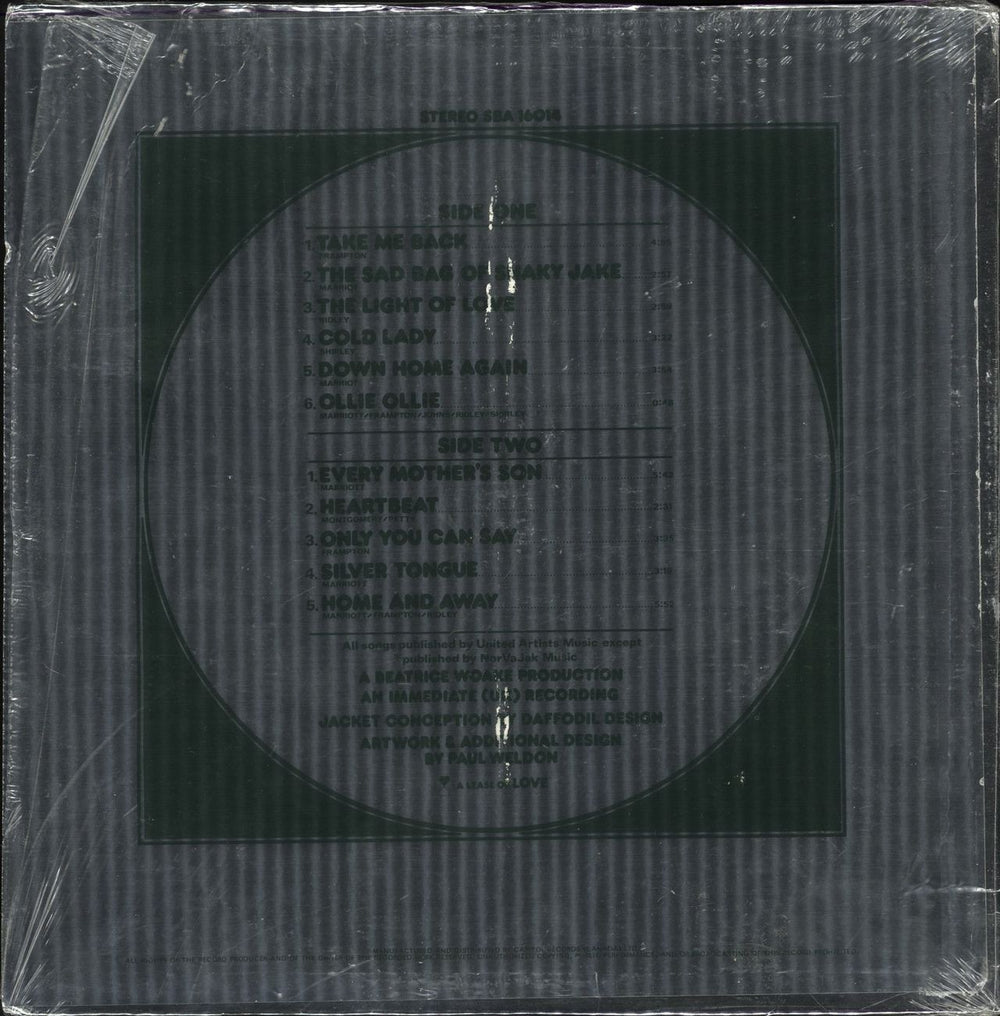 Humble Pie Town And Country - Shrink Canadian vinyl LP album (LP record)