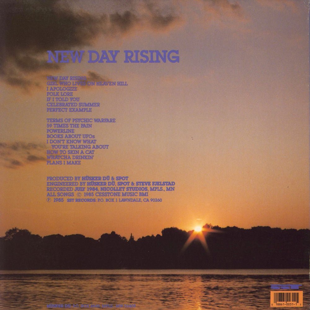 Husker Du New Day Rising - 90s US vinyl LP album (LP record)