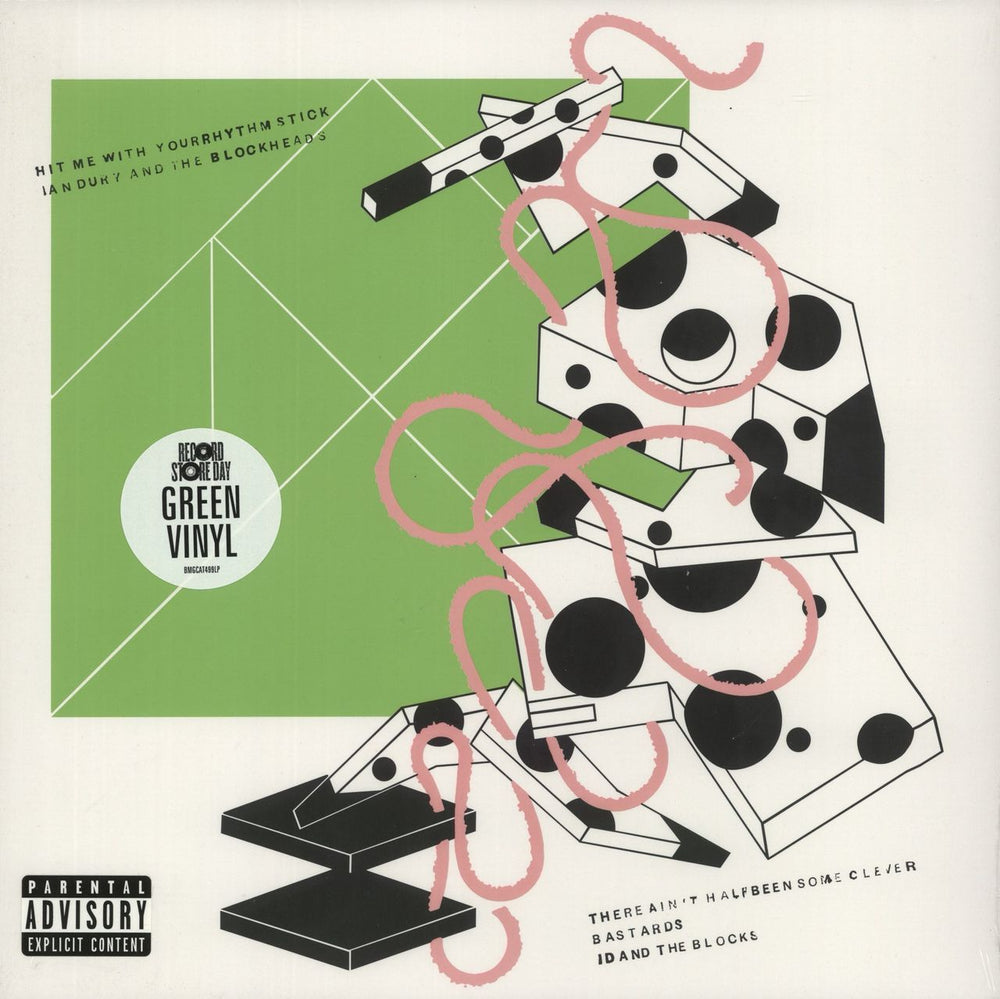 Ian Dury Hit Me With Your Rhythm Stick - RSD21 - Green Vinyl - Sealed UK 12" vinyl single (12 inch record / Maxi-single) BMGCAT499LP