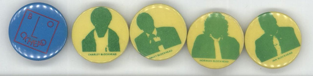 Ian Dury Ian Dury Set Of Five Button Badges UK Promo badge BADGES