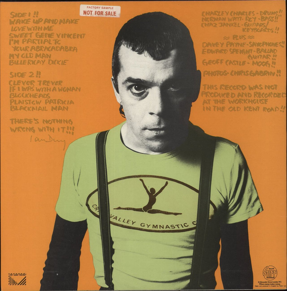 Ian Dury New Boots And Panties - Factory Sample UK Promo vinyl LP album (LP record)